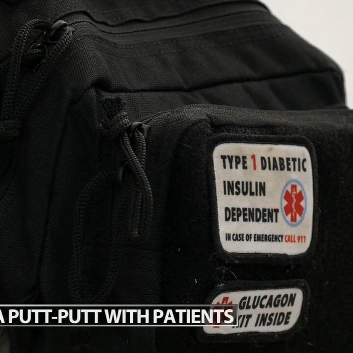 Pro golfers play putt-putt at Norton’s Wendy Novak Diabetes Institute